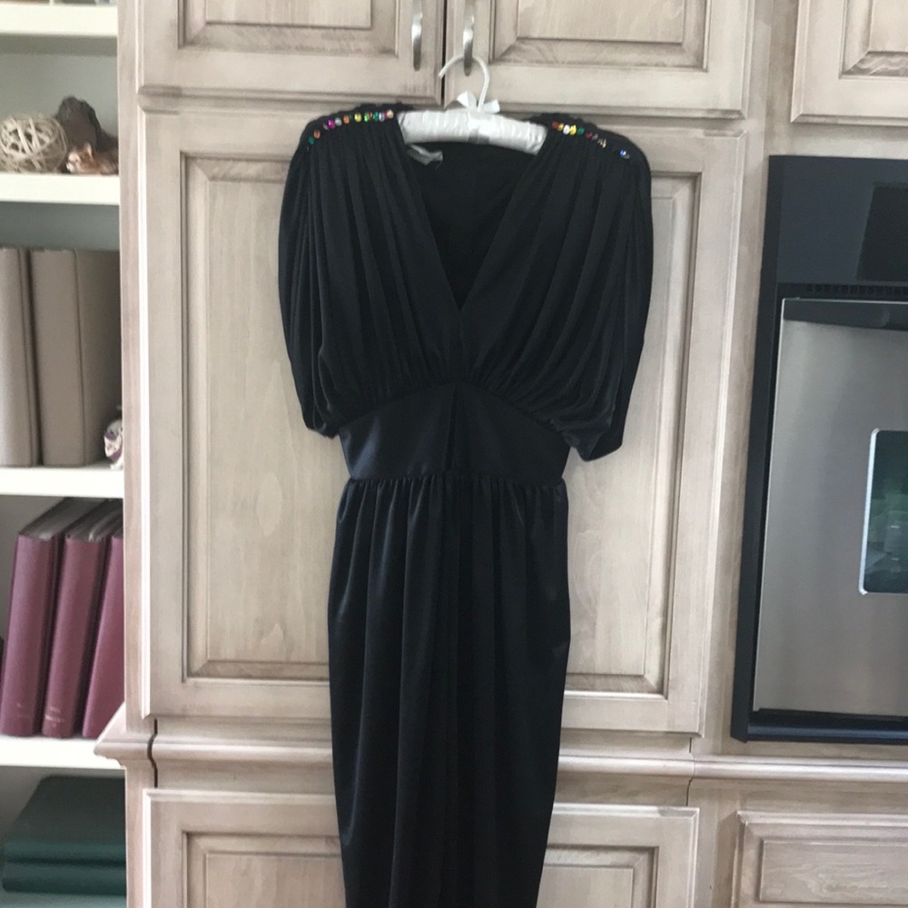 Alicia black disco jumpsuit Vintage